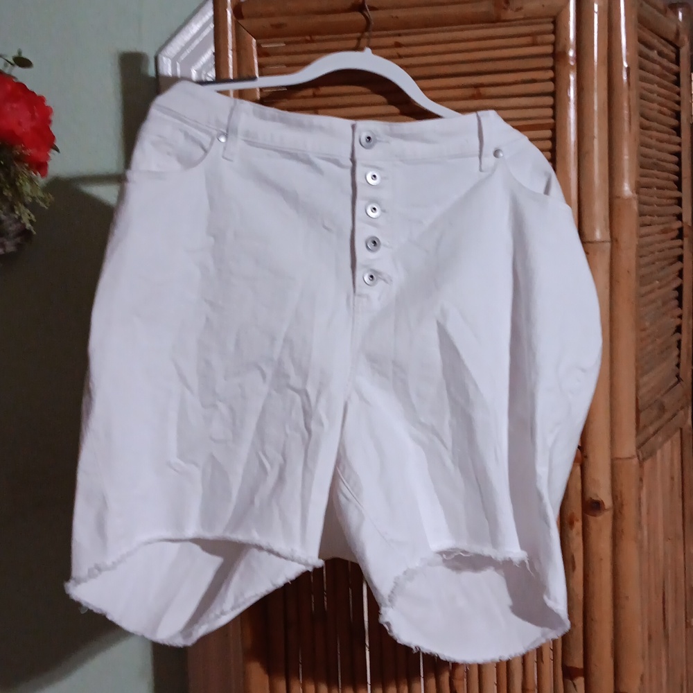 White shorts have all the buttons